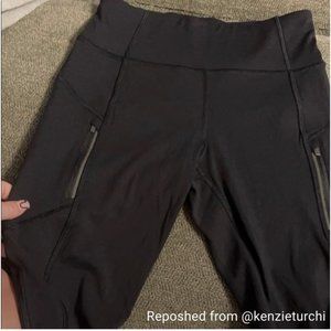 Black athleta rainier tights